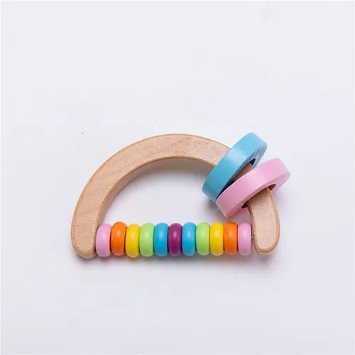 Handmade Wooden Rattle Gift Set