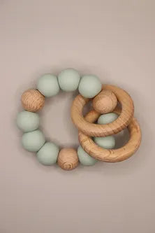 Round Silicone Beaded Teether