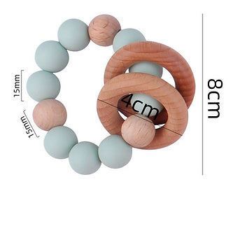 Round Silicone Beaded Teether