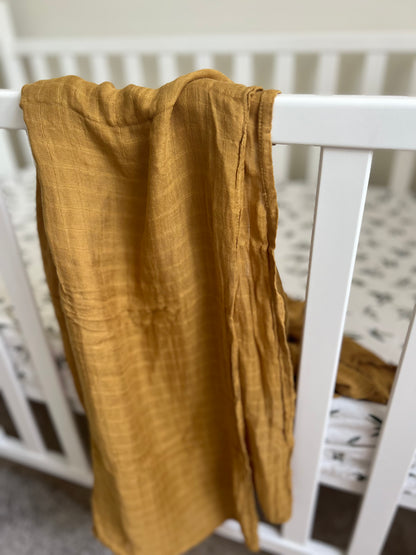 Muslin Swaddle - Mustard